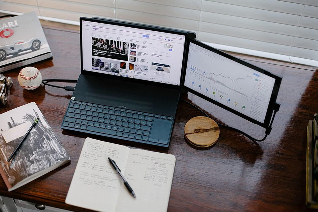 Duex plus Portable Monitor for Laptops, USB C/USB a Plug and Play 13.3" Laptop Screen Extender