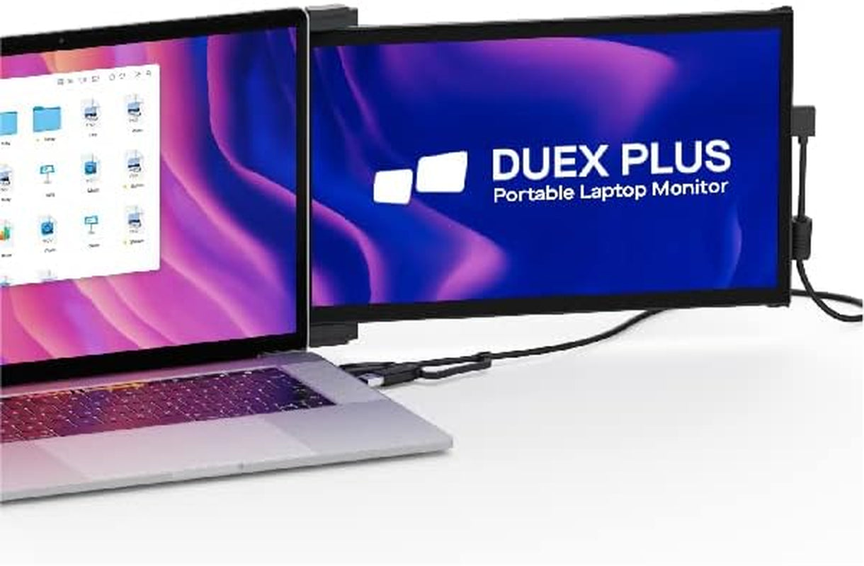 Duex plus Portable Monitor for Laptops, USB C/USB a Plug and Play 13.3" Laptop Screen Extender